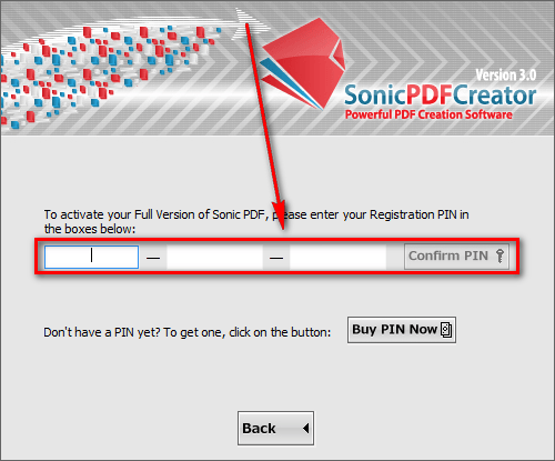 sonic pdf creator 3.0 serial key